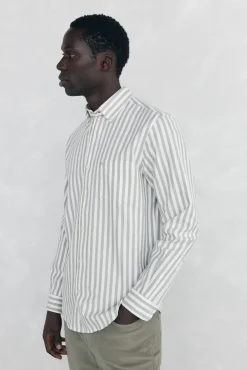 Camisa Brushed Oxford rayas