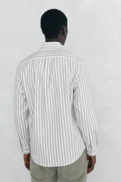 Camisa Brushed Oxford rayas
