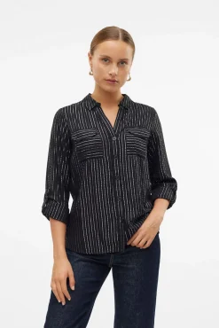 Camisa básica de manga larga