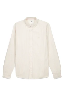 Camisa cotton slub rayas