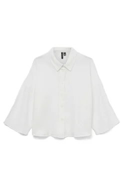 Camisa cropped fluida