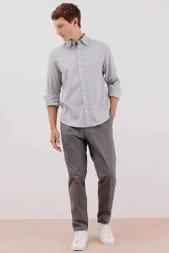 Camisa cuadros algodón tencel