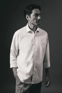 Camisa cuadros popelín