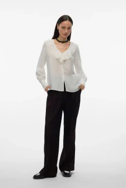 Camisa de cuello volante