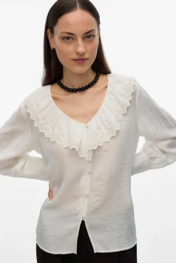 Camisa de cuello volante