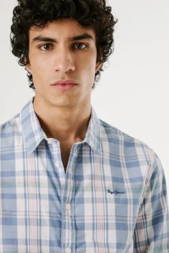 Camisa de manga larga de cuadros
