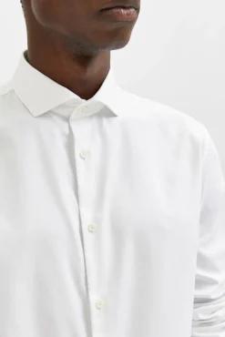 Camisa de manga larga de vestir 100% algodón