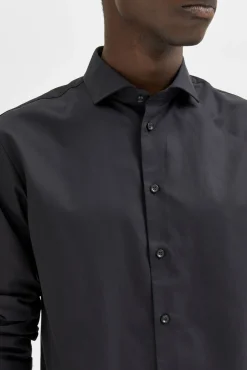 Camisa de manga larga de vestir 100% algodón