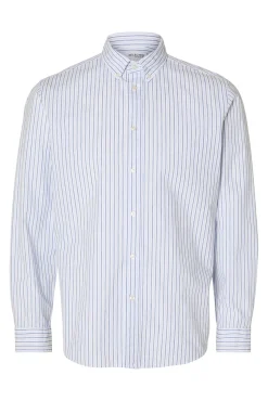 Camisa de manga larga Slim Fit confeccionada con algodón reciclado