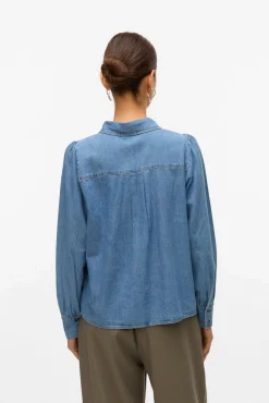 Camisa denim con detalle bordado