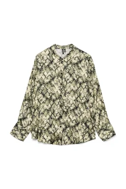Camisa estampada manga larga