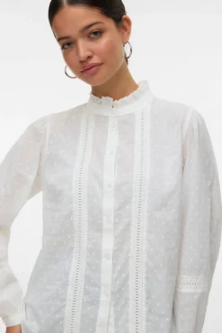 Camisa fluida de manga larga