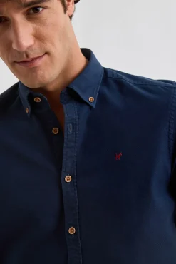 Camisa Garment Dyed Estructura