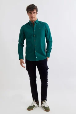 Camisa Garment Dyed Estructura