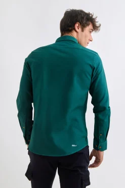 Camisa Garment Dyed Estructura