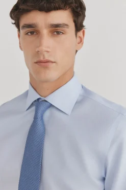 Camisa gemelos lisa non iron + antimanchas