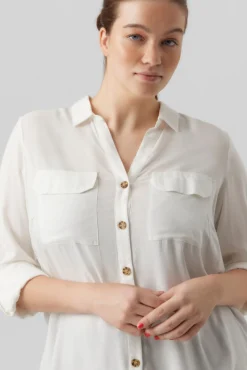 Camisa manga 3/4 talla grande