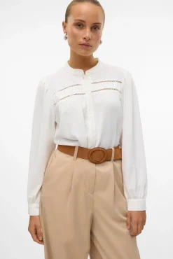 Camisa manga larga con calados