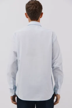 Camisa microcuadro algodón