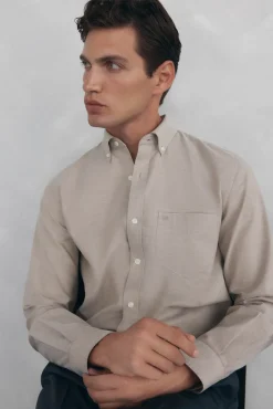Camisa non iron oxford liso