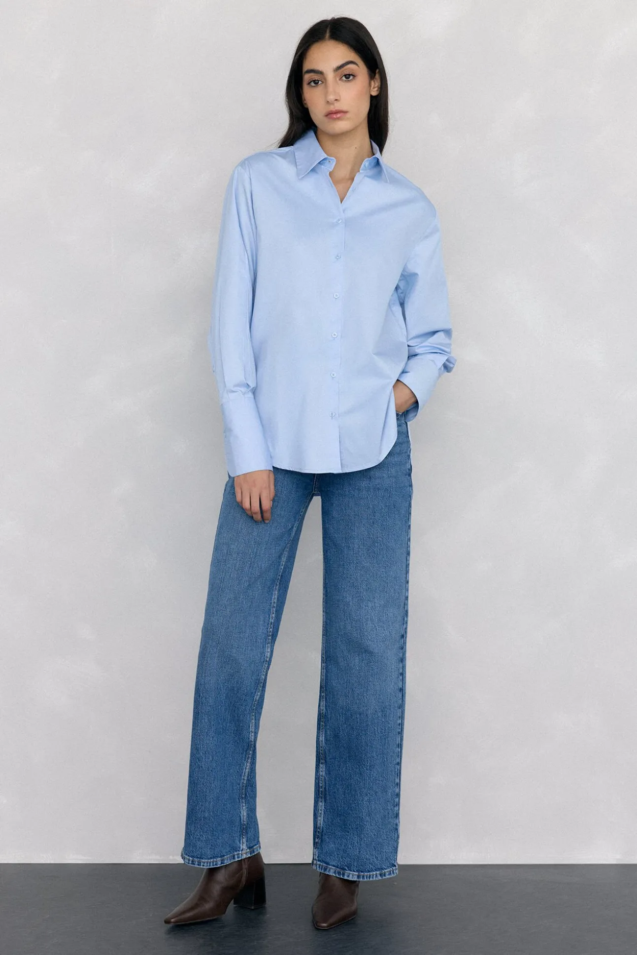 Camisa oversize lisa