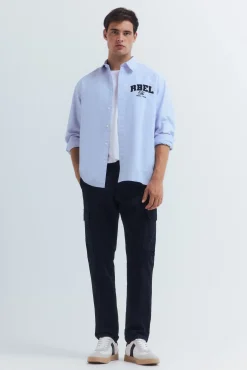 Camisa oxford bordado