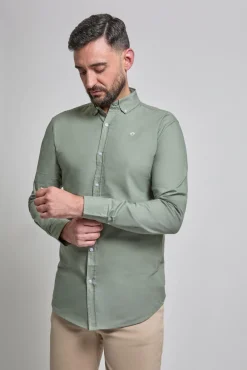 Camisa Oxford con logo