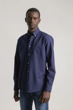 Camisa oxford slim fit