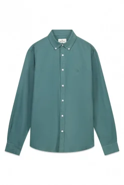 Camisa oxford tinte en prenda