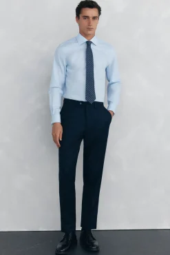 Camisa puño gemelos non iron + antimanchas