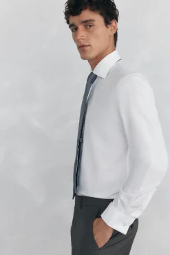 Camisa puño gemelos non iron + antimanchas