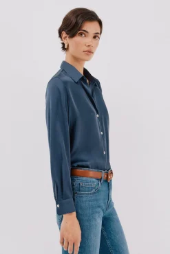 Camisa satinada