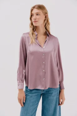 Camisa satinada