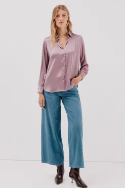 Camisa satinada