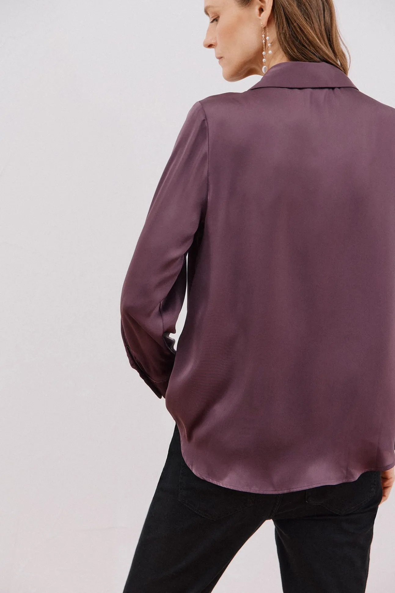 Camisa satinada
