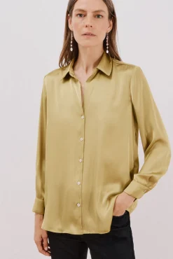 Camisa satinada