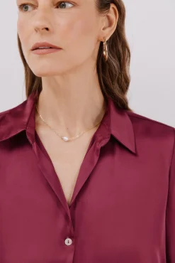 Camisa satinada