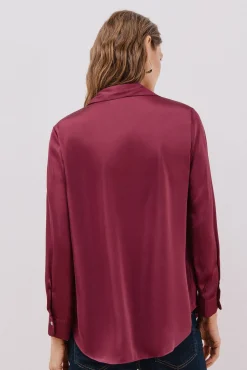 Camisa satinada