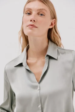 Camisa satinada