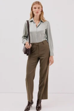 Camisa satinada