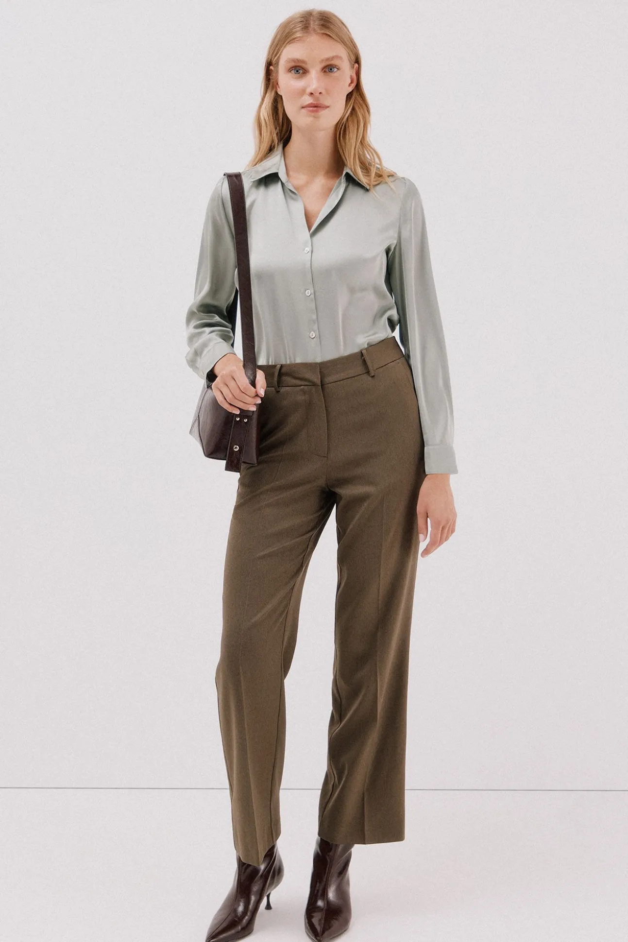 Camisa satinada