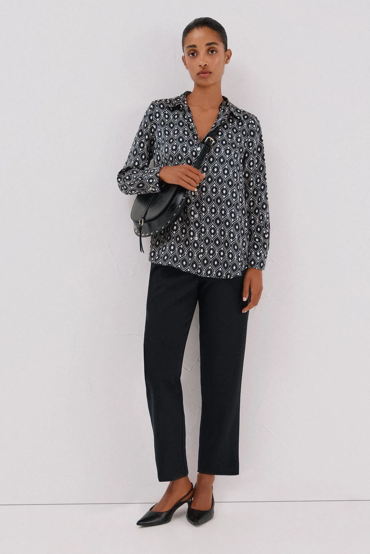 Camisa satinada