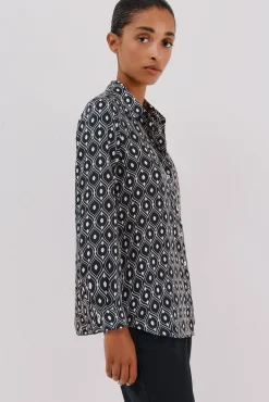 Camisa satinada