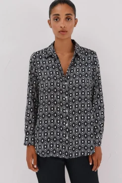Camisa satinada