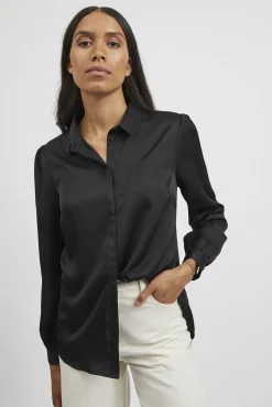 Camisa satinada