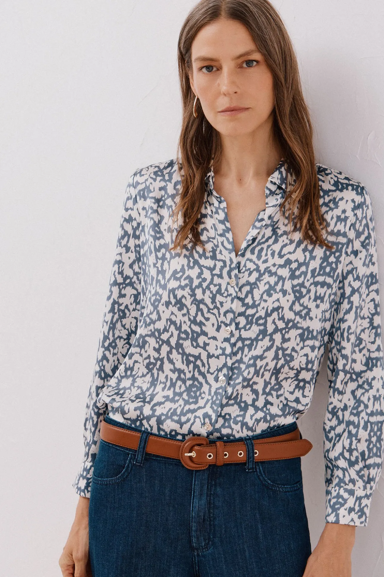 Camisa satinada