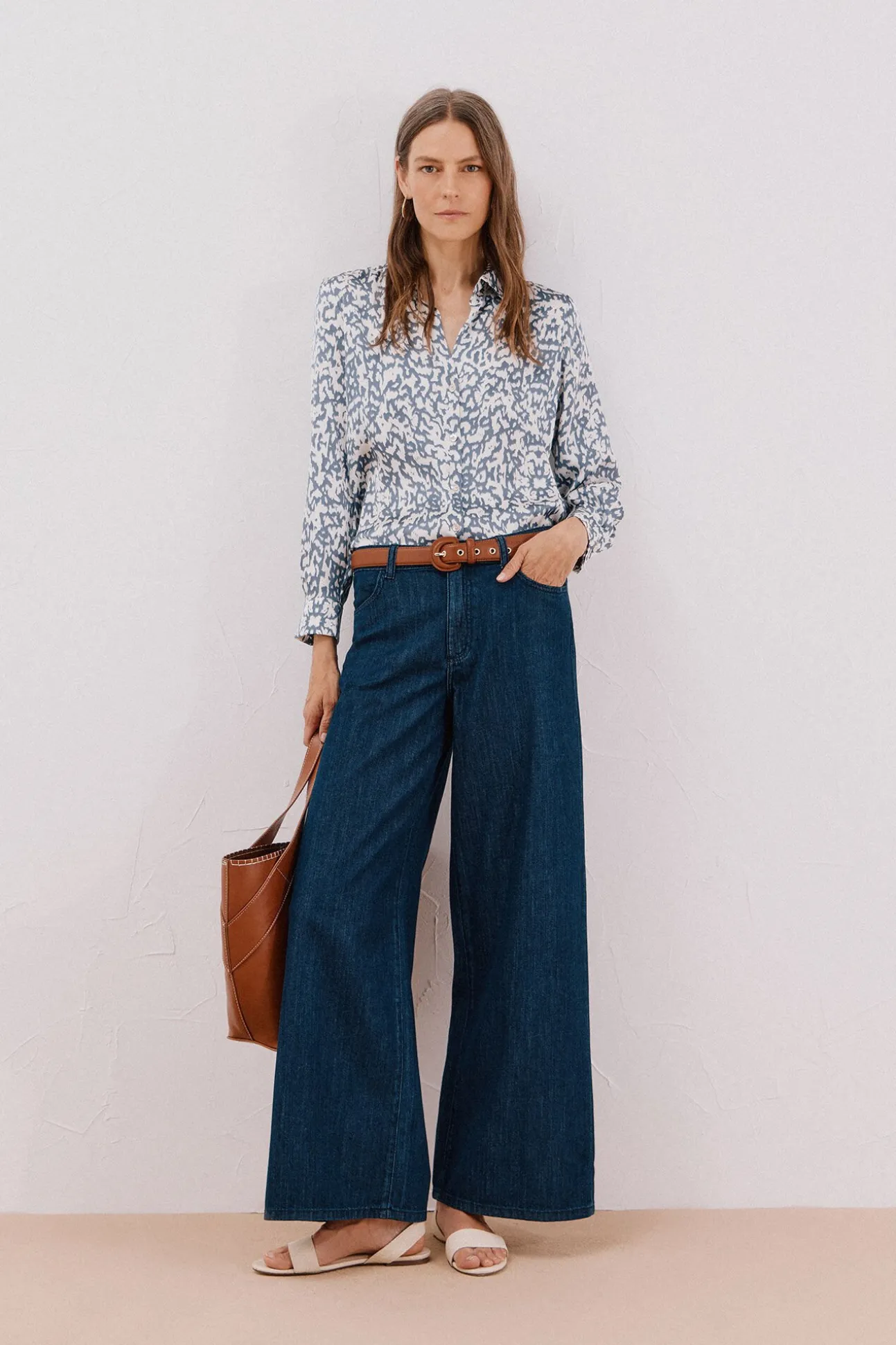Camisa satinada