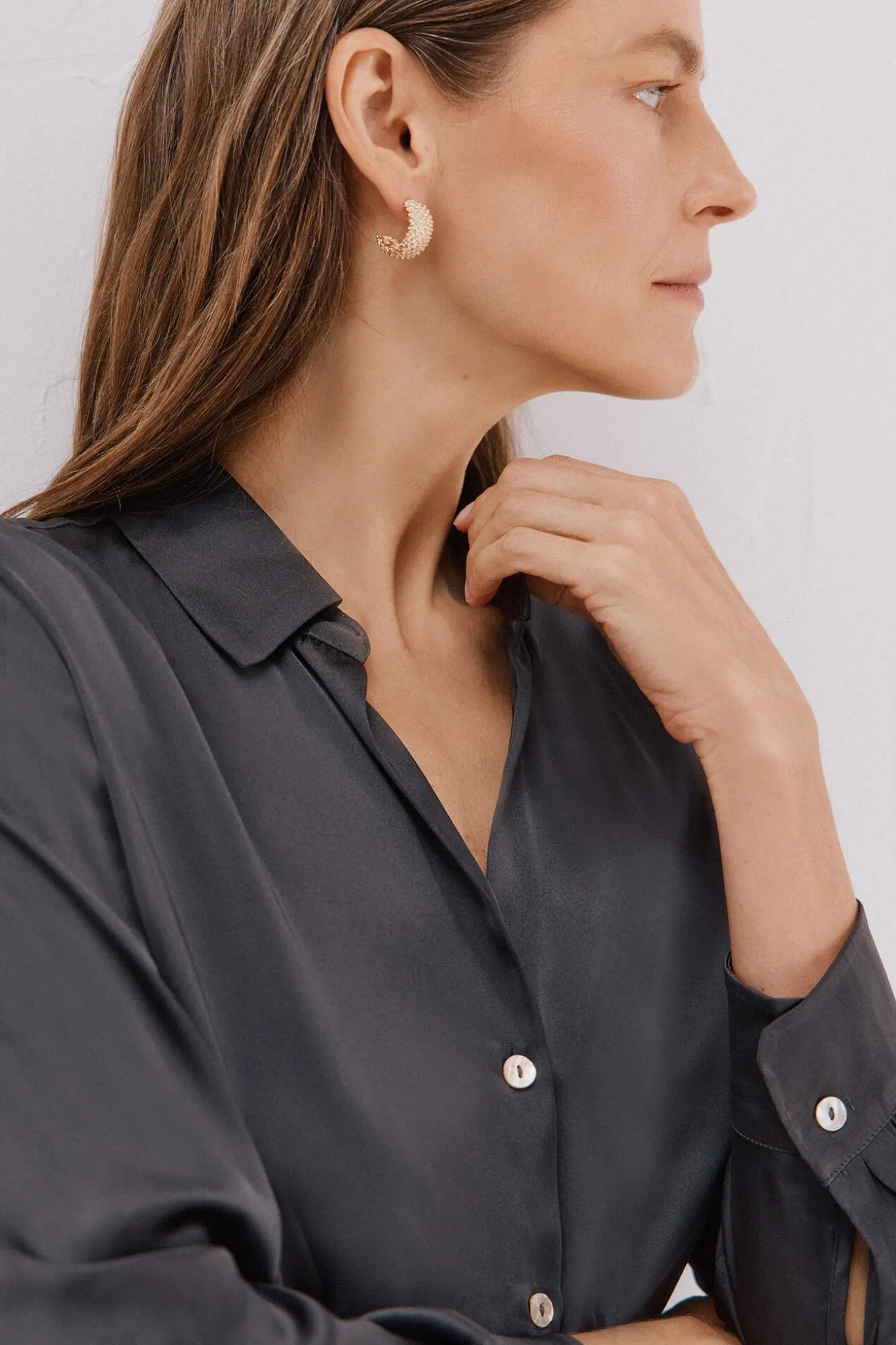 Camisa satinada
