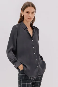 Camisa satinada