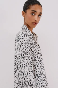 Camisa satinada